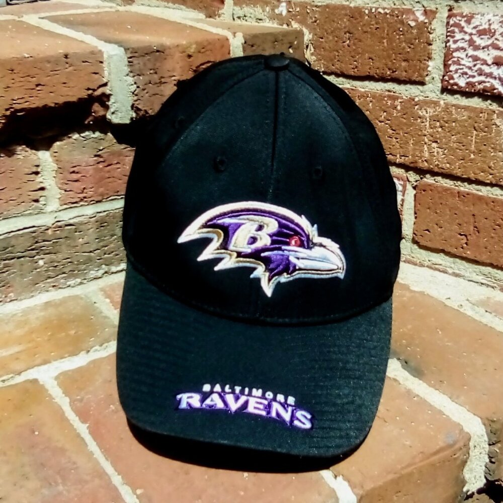 Baltimore Ravens Baseball Cap. NFL Team Apparel, OS-Velcro Back, NEW!